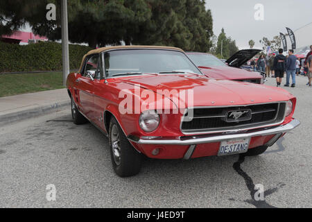 Torrance, USA - May 5 2017: Ford Mustang on display during 12th Annual Edelbrock Car Show. Stock Photo