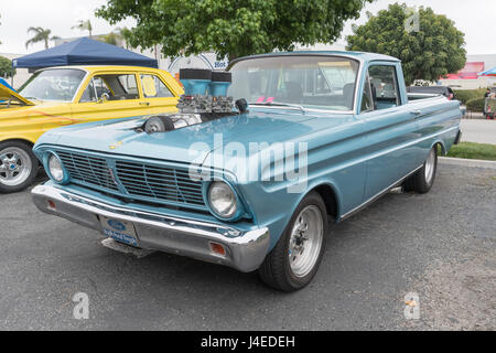 Torrance, USA - May 5 2017: Ford Ranchero on display during 12th Annual Edelbrock Car Show. Stock Photo