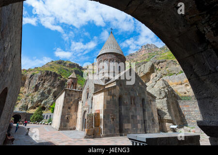The 4th century Geghard Monastery, UNESCO World Heritage Site, Kotayk Province, Yerevan, Armenia, Caucasus, Asia Stock Photo