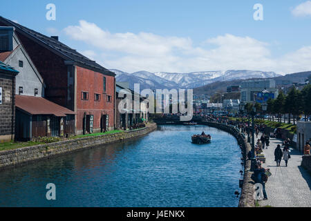 Otaru canal, Otaru, Hokkaido, Japan, Asia Stock Photo