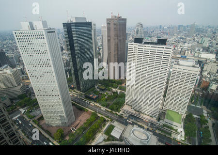 View over Tokyo from the town hall, Shinjuku, Tokyo, Japan, Asia Stock Photo