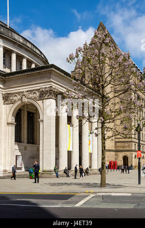 The Central Library building (E. Vincent Harris  1934), St. Peter's Square, Manchester, UK Stock Photo