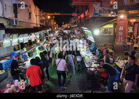 Jonker Walking Street Night Market, Malacca, Malaysia Stock Photo