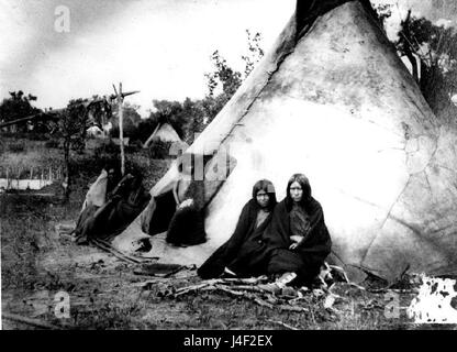 Arapaho camp  ca. 1870 Stock Photo