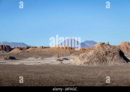 Licancabur Volcano view from Moon and Death Valley - Atacama Desert, Chile Stock Photo