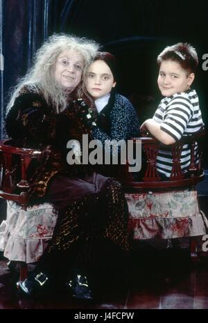 The Addams Family  Year : 1991  USA  Director : Barry Sonnenfeld  Judith Malina, Christina Ricci, Jimmy Workman      Photo: Jean Pagliuso.  It is forbidden to reproduce the photograph out of context of the promotion of the film. It must be credited to the Film Company and/or the photographer assigned by or authorized by/allowed on the set by the Film Company. Restricted to Editorial Use. Photo12 does not grant publicity rights of the persons represented. Stock Photo