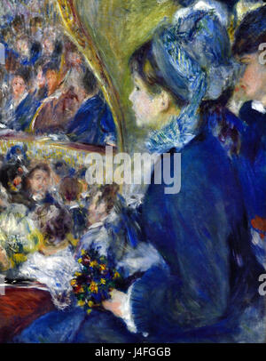 At the Theatre (La Première Sortie) 1876 Pierre Auguste Renoir 1841-1919 French Impressionist France Stock Photo