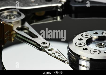 close up of hard disk drive Stock Photo