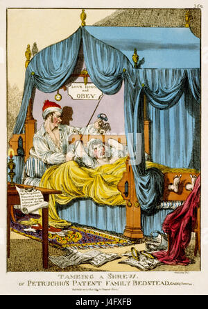 Tameing a Shrew; or, Petruchio's Patent Family Bedstead, Gags & Thumscrews Stock Photo