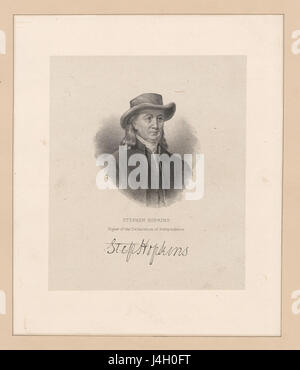 Stephen Hopkins, signer of the Declaration of Independence (NYPL NYPG94 F42 419830) Stock Photo