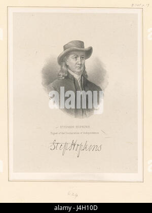 Stephen Hopkins, signer of the Declaration of Independence (NYPL b12349146 421734) Stock Photo