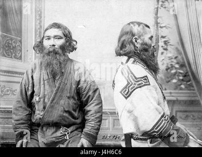 Sakhalin ainu men II Stock Photo