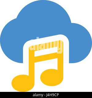 cloud music Stock Vector