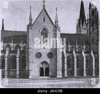 Skara Domkyrka 1894b Stock Photo - Alamy