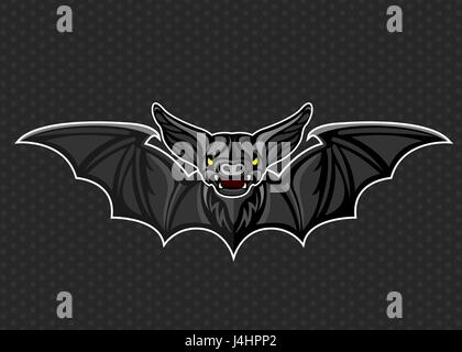 Bat icon logo vector illustration Stock Vector Image & Art - Alamy