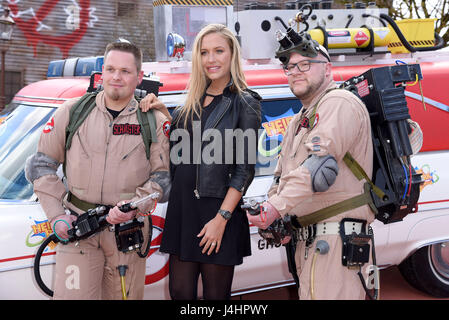 Unveiling of the new Heide Park attraction 'Ghostbusters 5D' at Heide Park Resort.  Featuring: Alena Gerber Where: Soltau, Germany When: 11 Apr 2017 Credit: WENN.com Stock Photo