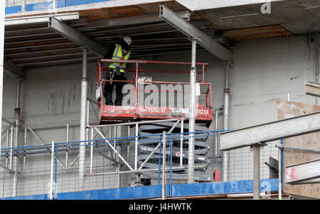 Construction continues the new stadium near White Hart Lane, London. PRESS ASSOCIATION Photo. Picture date Friday May 12, 2017. Photo credit should read: Simon Cooper/PA Wire Stock Photo