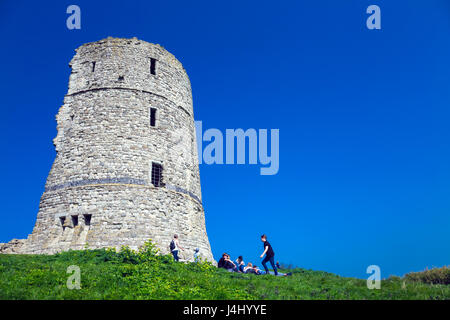 Ruins of Hadleigh Castle, Essex, UK Stock Photo