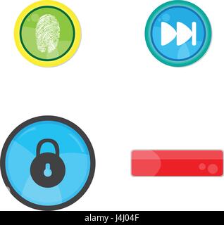 Set of web buttons Stock Vector