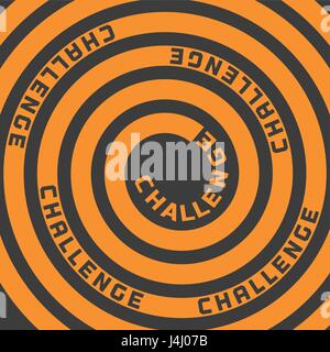 Challenges slogan Concept. Stock Vector