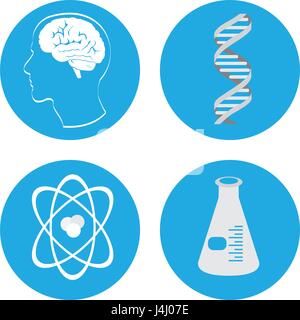 Science School Head Atom Sign Stock Vector Image & Art - Alamy