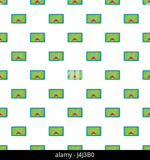 GPS on tablet pattern, cartoon style Stock Vector
