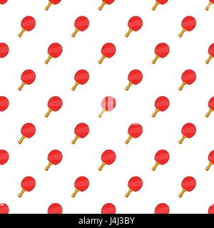 Table tennis racket pattern, cartoon style Stock Vector