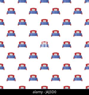 Bed pattern, cartoon style Stock Vector