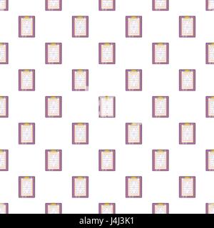 Hockey game plan pattern, cartoon style Stock Vector