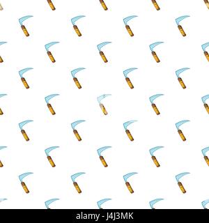 Scythe pattern, cartoon style Stock Vector