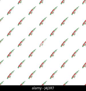 Rod pattern, cartoon style Stock Vector