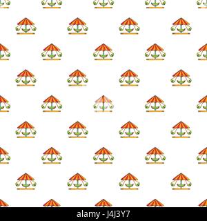 Childrens carousel pattern, cartoon style Stock Vector