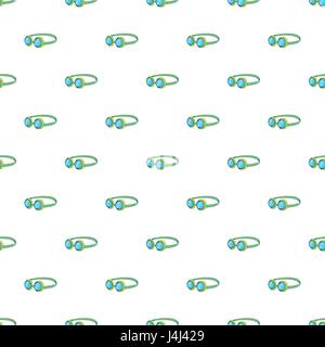 Goggles pattern, cartoon style Stock Vector