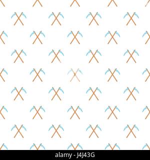 Death scythe pattern, cartoon style Stock Vector