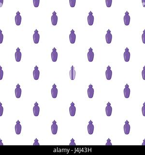 Urn for ashes pattern, cartoon style Stock Vector