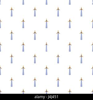 Windmill for electric power production pattern Stock Vector