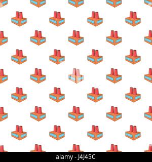 Plant pattern, cartoon style Stock Vector