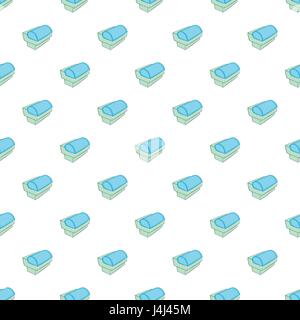 Refrigerator showcase pattern, cartoon style Stock Vector