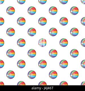 Colorful ball pattern, cartoon style Stock Vector