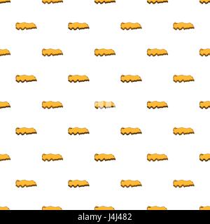 Yellow Turkey map pattern, cartoon style Stock Vector