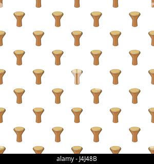 Darbuka, percussive musical instrument pattern Stock Vector