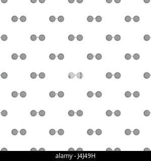 Glasses with round lenses pattern, cartoon style Stock Vector