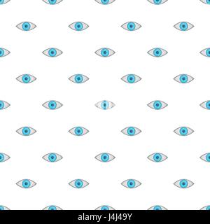 Eye pattern, cartoon style Stock Vector