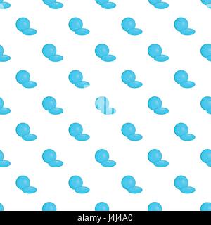 Contact lenses pattern, cartoon style Stock Vector
