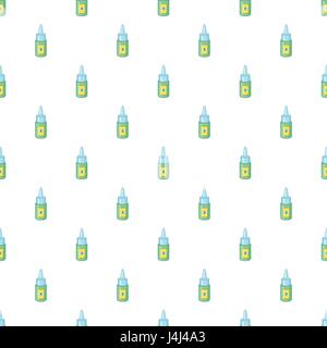 Eye drops bottle pattern, cartoon style Stock Vector