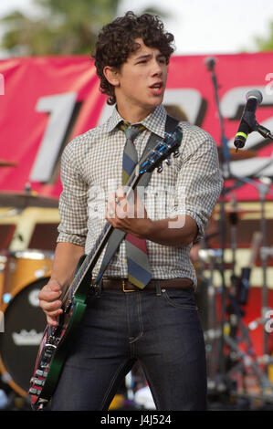 The Jonas Brothers are performing on stage at Rock In Rio Lisbon, in ...