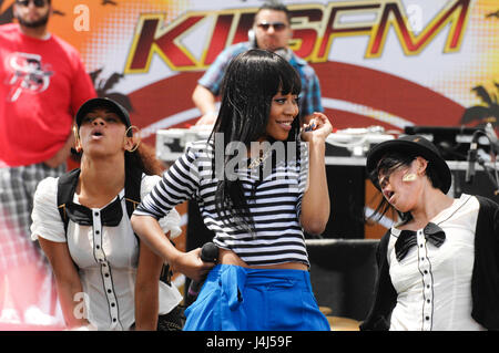 Auburn performs at KIIS FM's Wango Tango 2010 at the Staples Center on May 15, 2010 in Los Angeles, California. Stock Photo