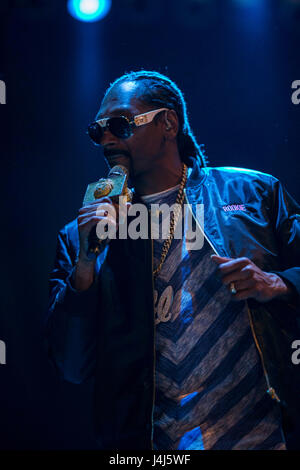 Snoop Dogg performs at 2017 Beale Street Music Festival at Tom Lee Park in Memphis, Tenn. on May 5, 2017. Stock Photo