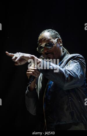 Snoop Dogg performs at 2017 Beale Street Music Festival at Tom Lee Park in Memphis, Tenn. on May 5, 2017. Stock Photo