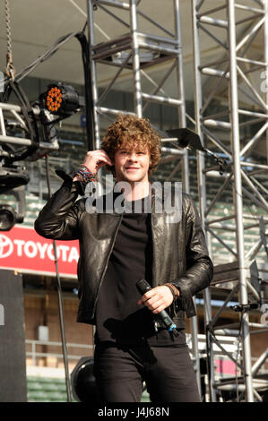 Jay McGuiness of The Wanted performs at KIIS FM's Wango Tango 2012 at the Home Depot Center on May 12, 2012 in Los Angeles, California. Stock Photo